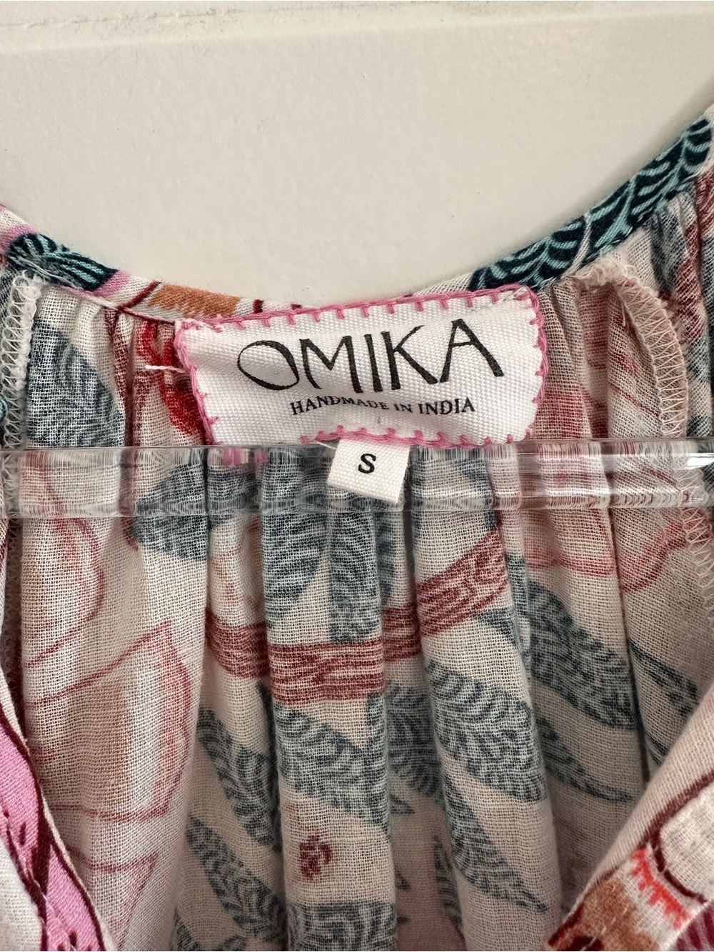 Omika Cora Midi Dress Floral Boho V-Neck Resort Vacation - Picture 4 of 13